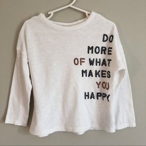 Zara Girls long sleeve shirt - Size 4